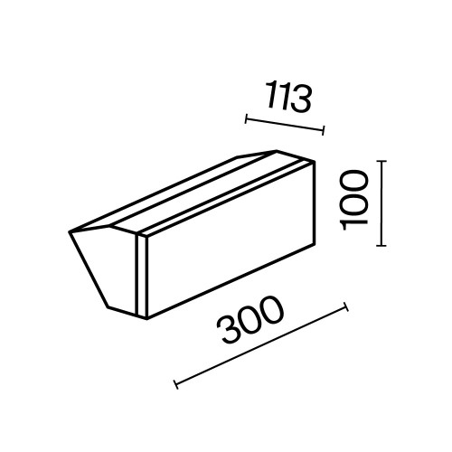 Настенный светильник (бра) Outdoor O436WL-L20GF3K