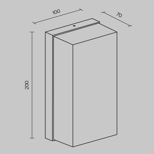 Настенный светильник (бра) Outdoor O454WL-L10GF3K