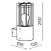 Настенный светильник (бра) Outdoor O453WL-01GF