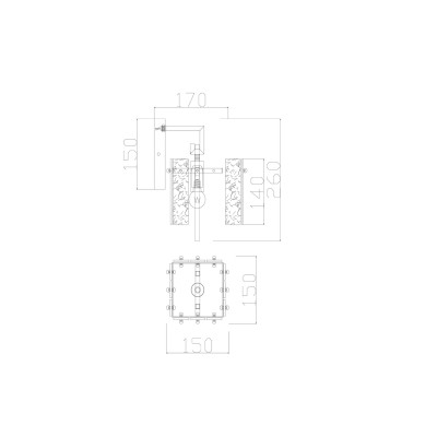 Настенный светильник (бра) Freya FR5166WL-01BS