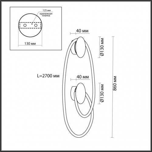 4397/30WL HIGHTECH ODL23 101 античная бронза/металл/канат Настенный св-к IP20 LED 25W 1005Лм 3000K CORDA Odeon Light