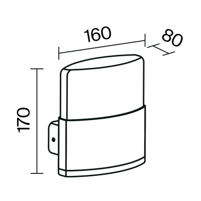 Настенный светильник (бра) Outdoor O442WL-L12GF3K1