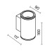 Настенный светильник (бра) Outdoor O303WL-L10GF3K
