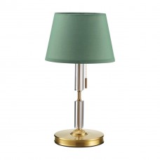 4887/1T MODERN ODL_EX22 53 бронзовый/зеленый/абажур ткань Настольная лампа E27 1*60W LONDON Odeon Light