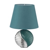 8139/1T MODERNI LN25 000 бирюзовый/серебро, керамика/текстиль Настольная лампа Е27 1*60W 220V TAPALA 8139/1T MODERNI LN25 000 бирюзовый/серебро, керамика/текстиль Настольная лампа Е27 1*60W 220V TAPALA