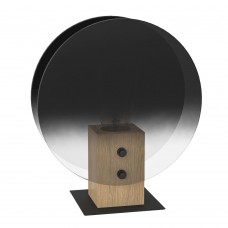 390143 Настольная лампа MILLENA, 1x40W(E27), сталь, черный, стекло, черно-серый, прозрачный Eglo