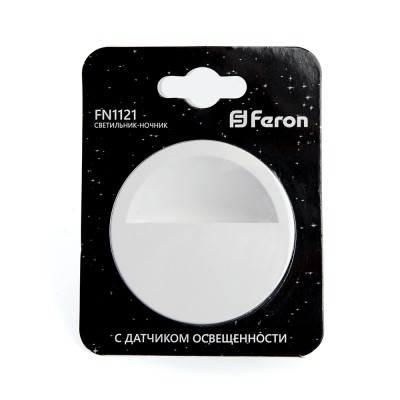 Светильник ночник Feron FN1121 0,5W 230V, белый 41020