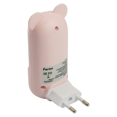 Светильник ночник Feron FN1172 0,8W 220V, розовый 52061 Светильник ночник Feron FN1172 0,8W 220V, розовый 52061