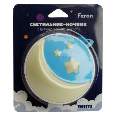 Светильник ночник Feron FN1173 0,6W 220V, желтый 52062 Светильник ночник Feron FN1173 0,6W 220V, желтый 52062