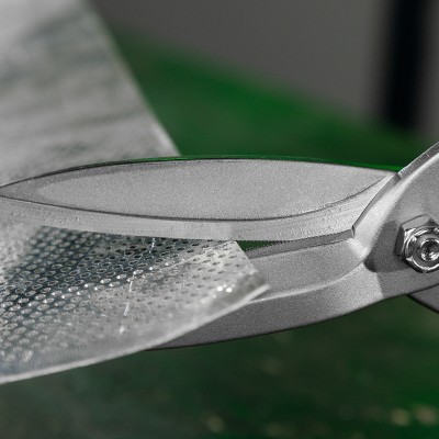 Ножницы по металлу, удлиненные, 285 мм, пряморежущие, двухкомпонентные обрезиненные рукоятки Сибртех