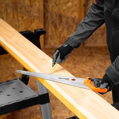 Ножовка по дереву, 500 мм, 7-8 TPI, зуб 2D, каленый зуб, двухкомпонентная рукоятка Sparta