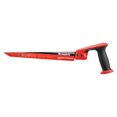 Ножовка по дереву выкружная, 300 мм, каленый зуб, двухкомпонентная рукоятка Matrix