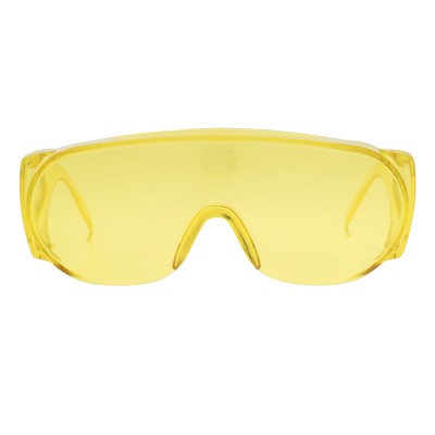 Очки защитные открытого типа, желтые, ударопрочный поликарбонат Сибртех