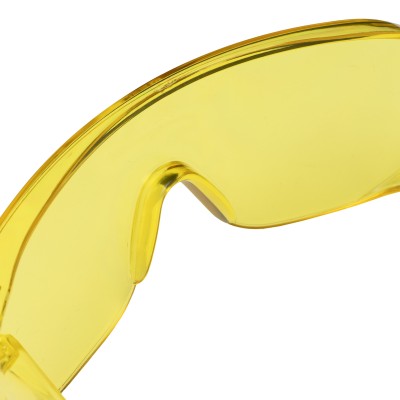 Очки защитные открытого типа, желтые, ударопрочный поликарбонат Сибртех