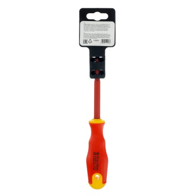 Отвертка диэлектрическая PH2 х 100 мм, CrV, до 1000 В, двухкомпонентная рукоятка Сибртех