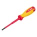 Отвертка Insulated, SL4 x 100 мм, CrMo, до 1000 В, двухкомпонентная рукоятка Matrix Professional
