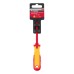 Отвертка Insulated, SL4 x 100 мм, CrMo, до 1000 В, двухкомпонентная рукоятка Matrix Professional