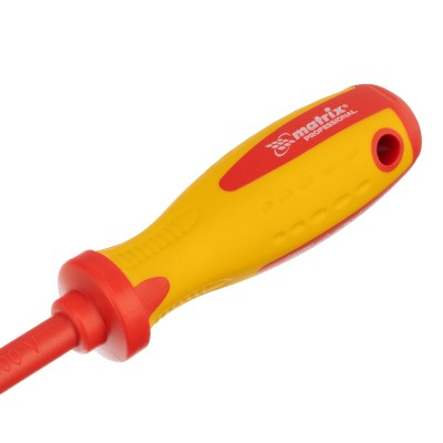 Отвертка Insulated, SL6.5 x 150 мм, CrMo, до 1000 В, двухкомпонентная рукоятка Matrix Professional Отвертка Insulated, SL6.5 x 150 мм, CrMo, до 1000 В, двухкомпонентная рукоятка Matrix Professional