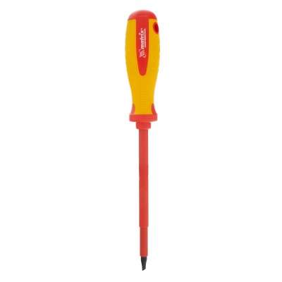 Отвертка Insulated, SL6.5 x 150 мм, CrMo, до 1000 В, двухкомпонентная рукоятка Matrix Professional Отвертка Insulated, SL6.5 x 150 мм, CrMo, до 1000 В, двухкомпонентная рукоятка Matrix Professional