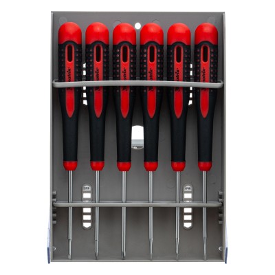 Набор отверток для точных работ Fusion, двухкомпонентная рукоятка, 6 шт, в пластиковом пенале Matrix