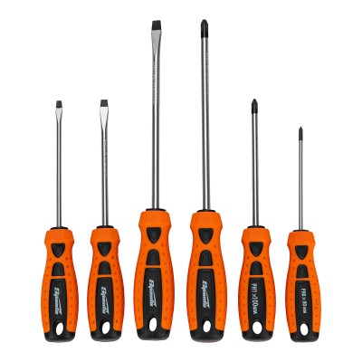 Набор отверток "Point", CrV, двухкомпонентные рукоятки, 6 шт, Sparta