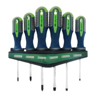 Набор отверток, CrV, трехкомпонентные рукоятки, 6 предметов Сибртех Набор отверток, CrV, трехкомпонентные рукоятки, 6 предметов Сибртех