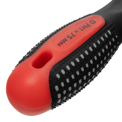 Отвертка Fusion, PH1 х 75 мм, CrV, трехкомпонентная рукоятка "Anti slip" Matrix