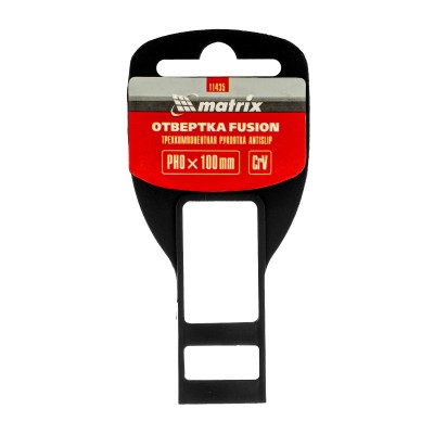 Отвертка Fusion, PH0 х 100 мм, CrV, трехкомпонентная рукоятка "Anti slip" Matrix