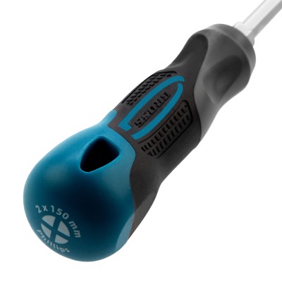 Отвертка PH2 x 150 мм, S2, трехкомпонентная ручка Gross Отвертка PH2 x 150 мм, S2, трехкомпонентная ручка Gross