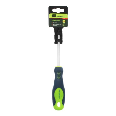 Отвертка, PZ2 х 100 мм, CrV, двухкомпонентная рукоятка Сибртех Отвертка, PZ2 х 100 мм, CrV, двухкомпонентная рукоятка Сибртех