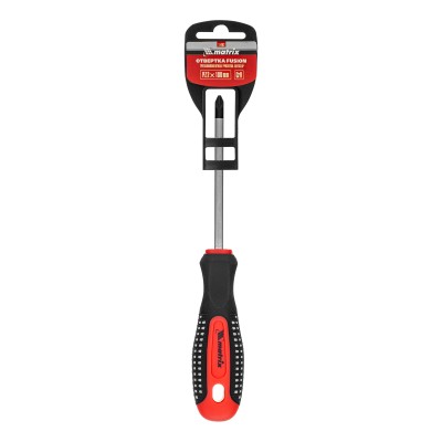 Отвертка Fusion, PZ2 x 100 мм, CrV, трехкомпонентная рукоятка "Anti slip" Matrix Отвертка Fusion, PZ2 x 100 мм, CrV, трехкомпонентная рукоятка "Anti slip" Matrix