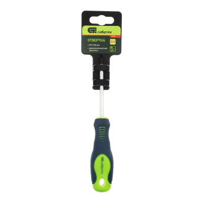 Отвертка, PZ1 х 80 мм, CrV, двухкомпонентная рукоятка Сибртех Отвертка, PZ1 х 80 мм, CrV, двухкомпонентная рукоятка Сибртех