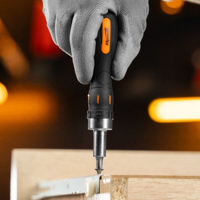 Отвертка реверсивная с набором бит, CrV, 12 шт, Sparta