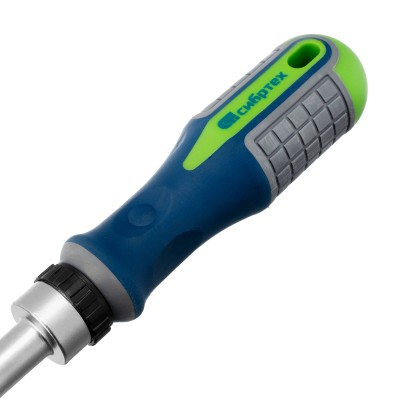 Отвертка реверсивная с набором бит и торцевых головок, 25 шт, CrV, чехол Сибртех Отвертка реверсивная с набором бит и торцевых головок, 25 шт, CrV, чехол Сибртех