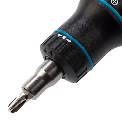 Отвертка реверсивная с револьверным механизмом, 11 шт, сталь S2 Gross Отвертка реверсивная с револьверным механизмом, 11 шт, сталь S2 Gross