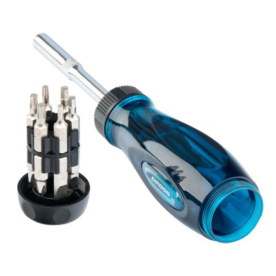 Отвертка реверсивная с удлинителем, трещотка 72 зуба, 12 шт, сталь S2 Gross Отвертка реверсивная с удлинителем, трещотка 72 зуба, 12 шт, сталь S2 Gross