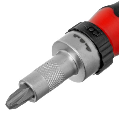 Отвертка реверсивная с набором бит и насадок торцевых, CrV, 1/4, 16 шт Matrix Отвертка реверсивная с набором бит и насадок торцевых, CrV, 1/4, 16 шт Matrix