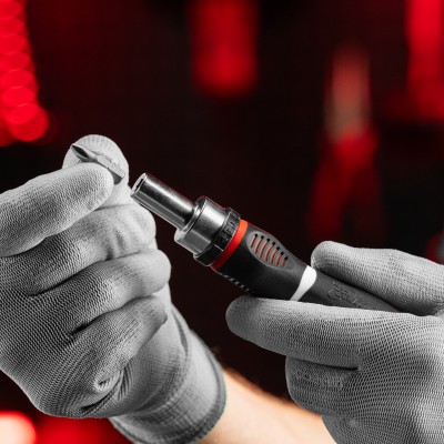 Отвертка реверсивная, набор бит, 12 шт, CrV Matrix Отвертка реверсивная, набор бит, 12 шт, CrV Matrix