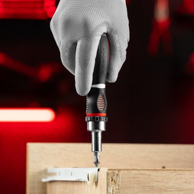 Отвертка реверсивная, набор бит, 12 шт, CrV Matrix Отвертка реверсивная, набор бит, 12 шт, CrV Matrix