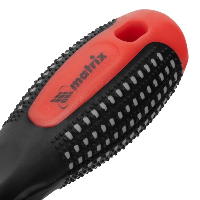 Отвертка с набором бит, 11 шт, Fusion, CrV, трехкомпонентная рукоятка "Anti slip" Matrix