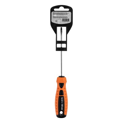 Отвертка "Point", SL3 х 100 мм, CS, двухкомпонентная рукоятка Sparta