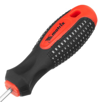 Отвертка Fusion, SL3 х 200 мм, CrV, трехкомпонентная рукоятка "Anti slip" Matrix Отвертка Fusion, SL3 х 200 мм, CrV, трехкомпонентная рукоятка "Anti slip" Matrix