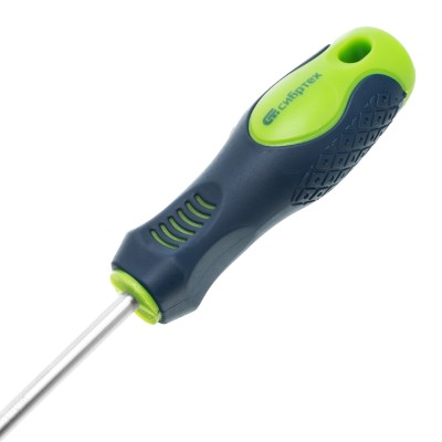 Отвертка, SL6 х 100 мм, CrV, двухкомпонентная рукоятка Сибртех Отвертка, SL6 х 100 мм, CrV, двухкомпонентная рукоятка Сибртех