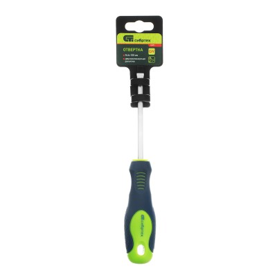 Отвертка, SL6 х 100 мм, CrV, двухкомпонентная рукоятка Сибртех Отвертка, SL6 х 100 мм, CrV, двухкомпонентная рукоятка Сибртех