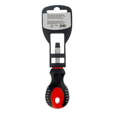 Отвертка Fusion, SL6 х 38 мм, CrV, трехкомпонентная рукоятка "Anti slip" Matrix