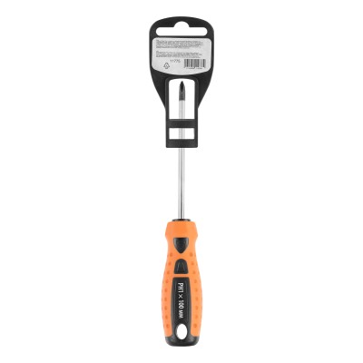 Отвертка "Point", PH1 х 100 мм, CS, двухкомпонентная рукоятка Sparta