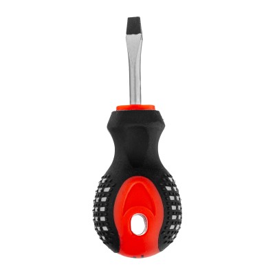 Отвертка Fusion, SL5 х 38 мм, CrV, трехкомпонентная рукоятка "Anti slip" Matrix