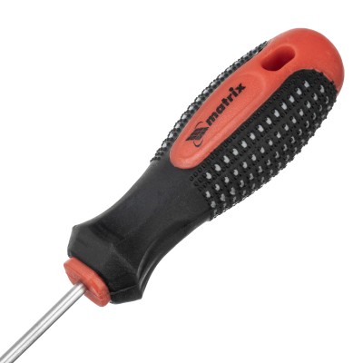 Отвертка Fusion, SL3 х 100 мм, CrV, трехкомпонентная рукоятка "Anti slip" Matrix Отвертка Fusion, SL3 х 100 мм, CrV, трехкомпонентная рукоятка "Anti slip" Matrix