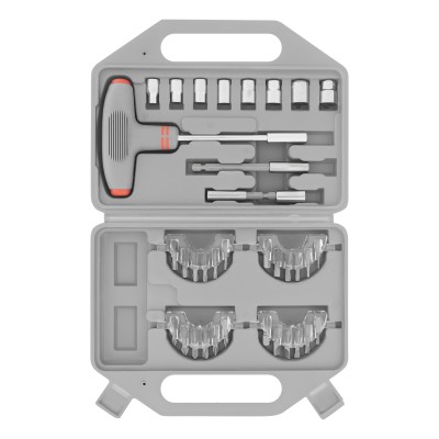 Отвертка с Т-образной эргономичной ручкой и набором насадок, 36 шт, CrV, пластиковый бокс Matrix Отвертка с Т-образной эргономичной ручкой и набором насадок, 36 шт, CrV, пластиковый бокс Matrix