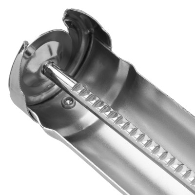 Пистолет для герметика, 310 мл, "полуоткрытый", хромированный, зубчатый шток 7 мм Matrix Пистолет для герметика, 310 мл, "полуоткрытый", хромированный, зубчатый шток 7 мм Matrix